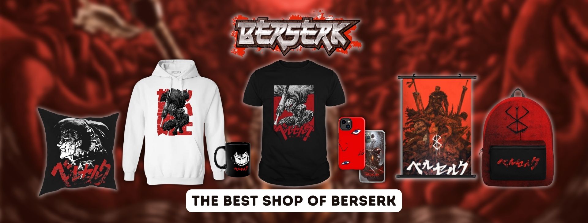 berserk merch Banner - Berserk Merch