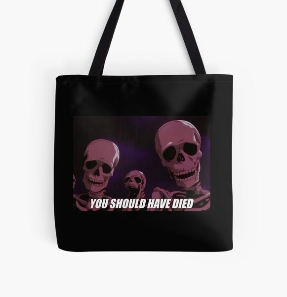 You Should Have Died - Berserk Skeletons Meme All Over Print Tote Bag RB2701 product Offical berserk Merch