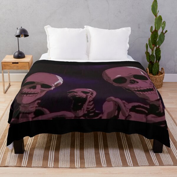 Berserk Skeletons Meme Throw Blanket RB2701 product Offical berserk Merch