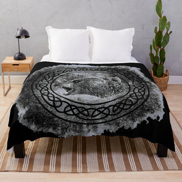 Berserker (bear shirt) Throw Blanket RB2701 product Offical berserk Merch